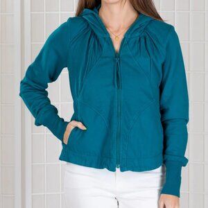 Prairie Underground LeFay Hoodie in French Terry Peacock Large